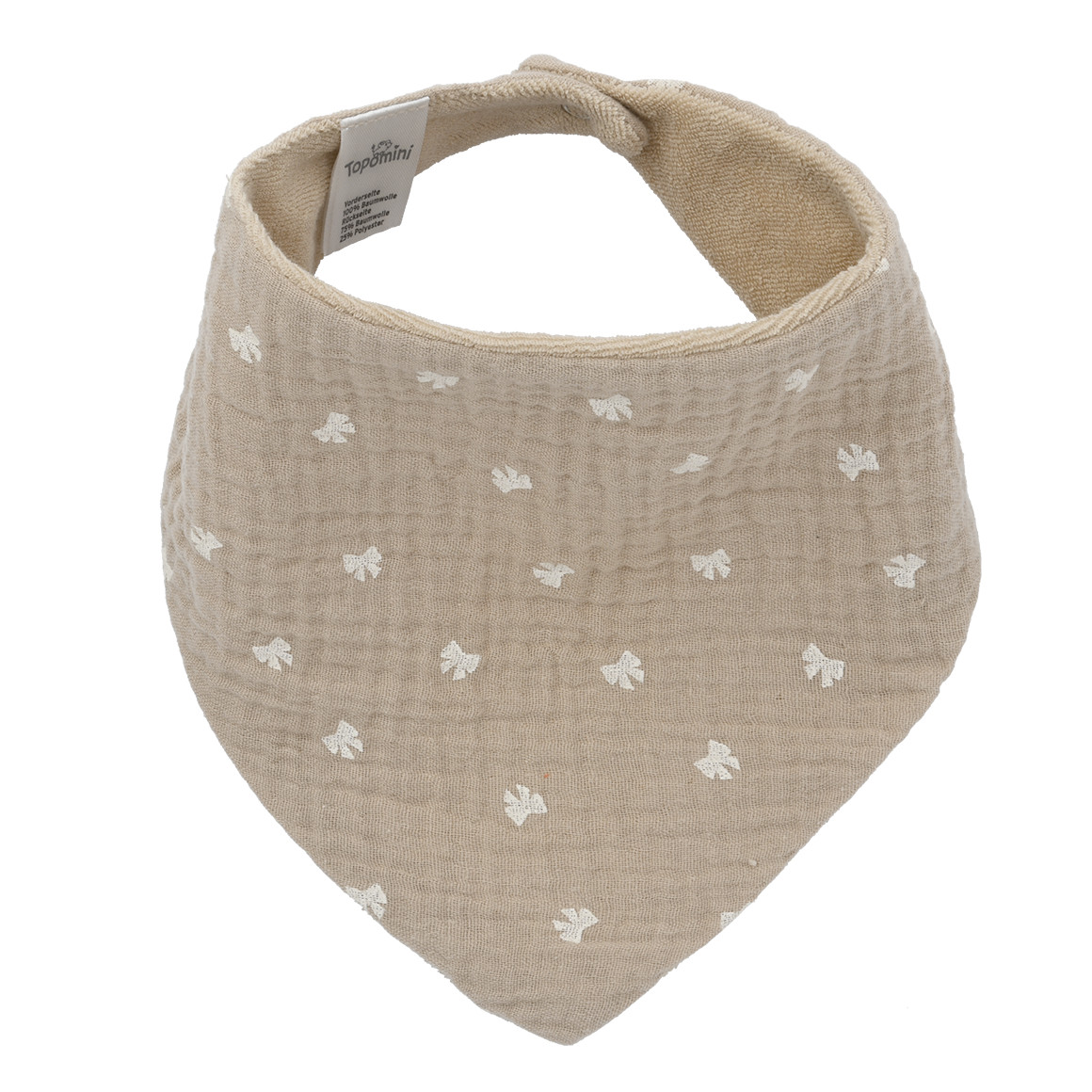 Baby Musselin-Bandana mit Frottee-Innenseite