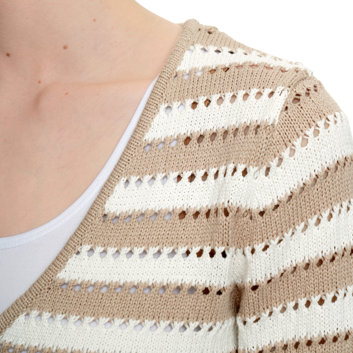 Damen Strickjacke mit Bindebändern