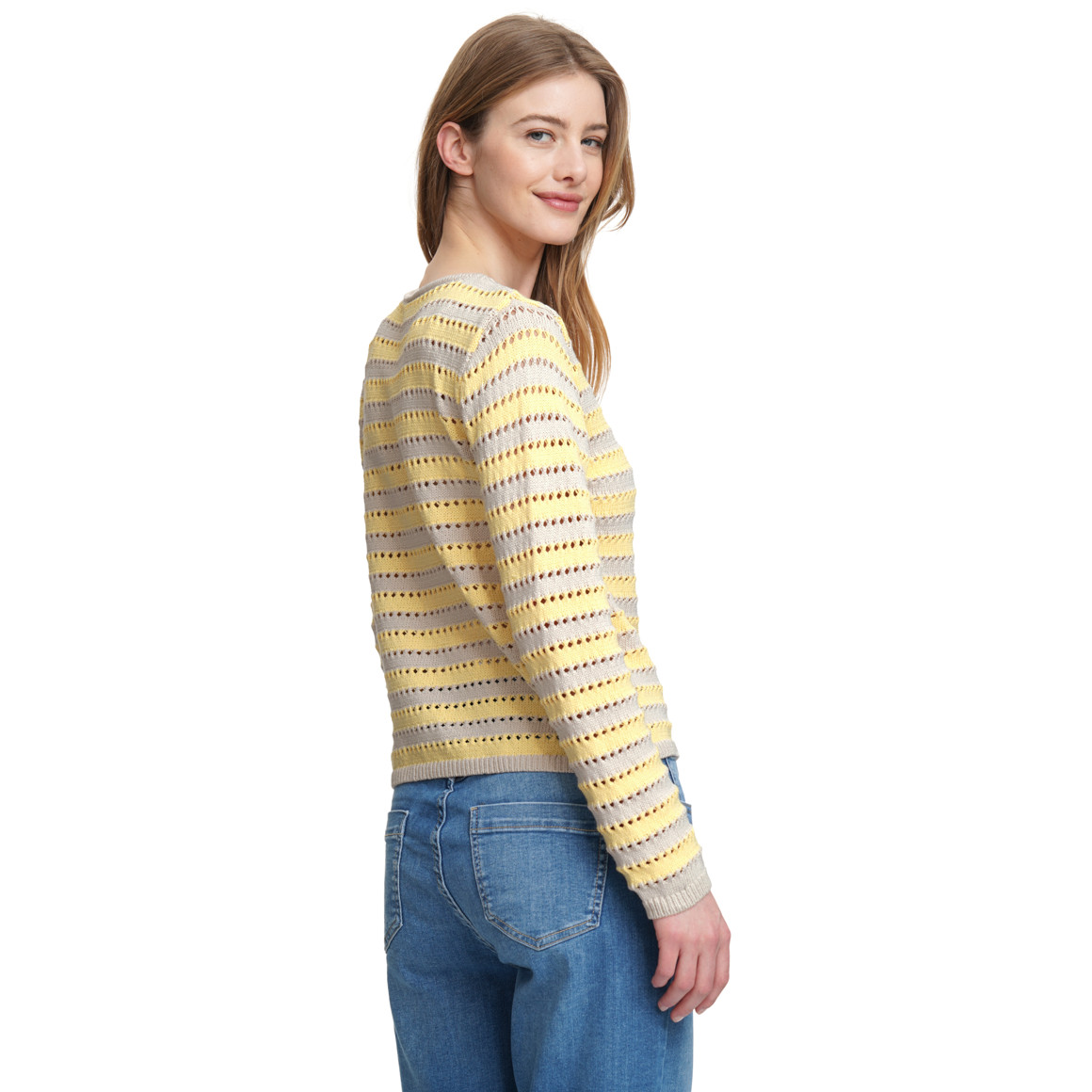 Damen Strickjacke mit Bindebändern