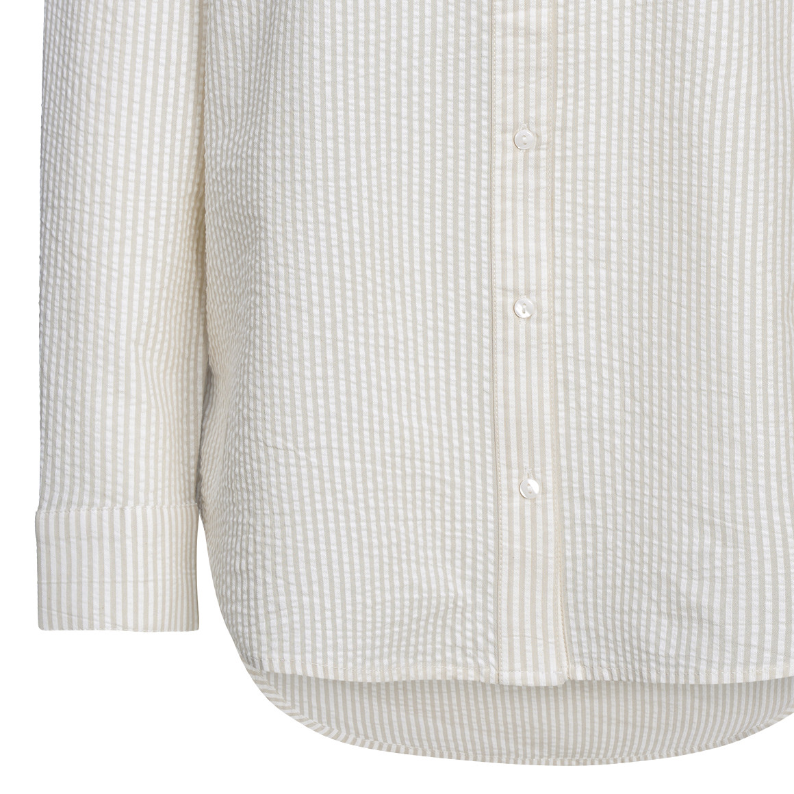 Damen Bluse in Seersucker-Optik