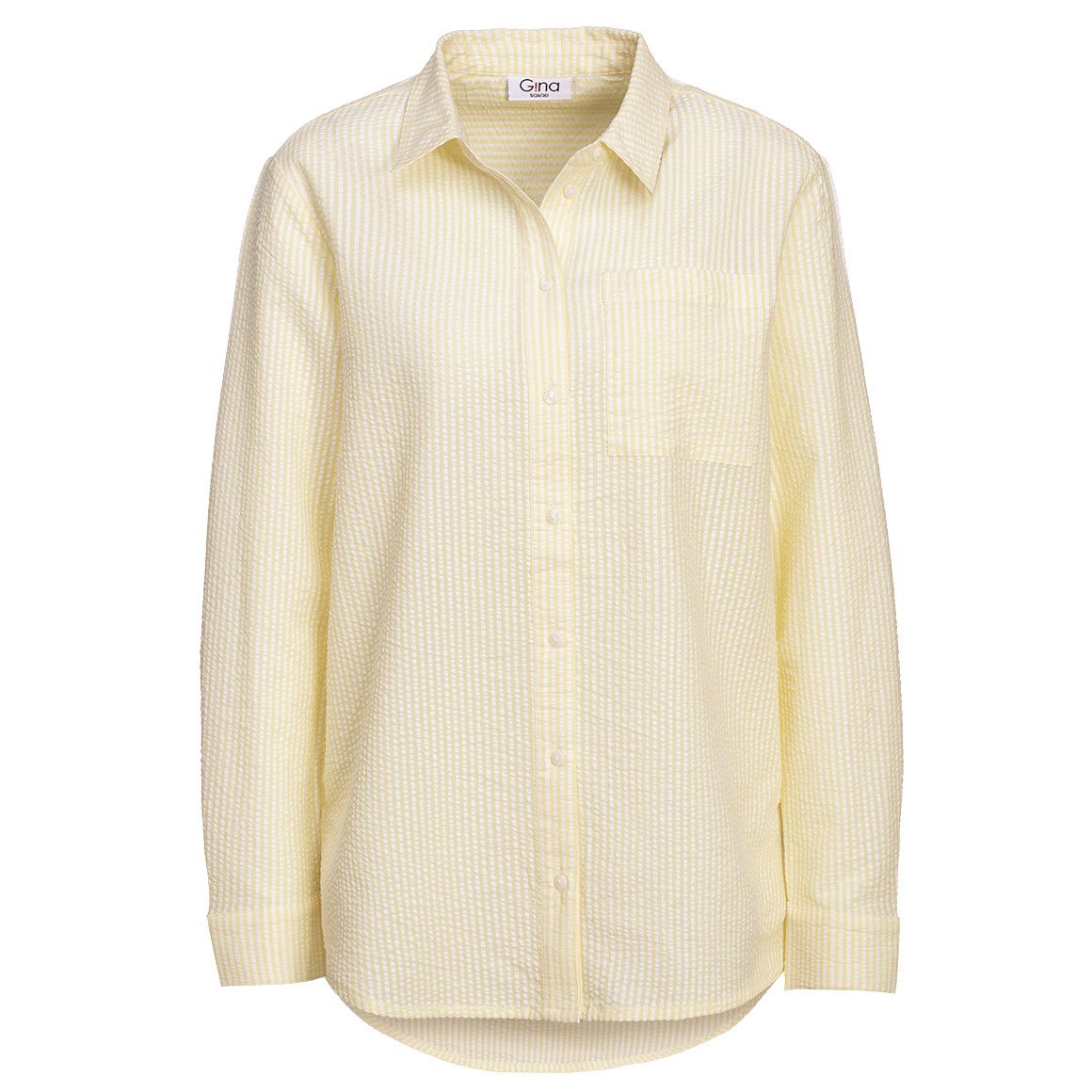 Damen Bluse in Seersucker-Optik