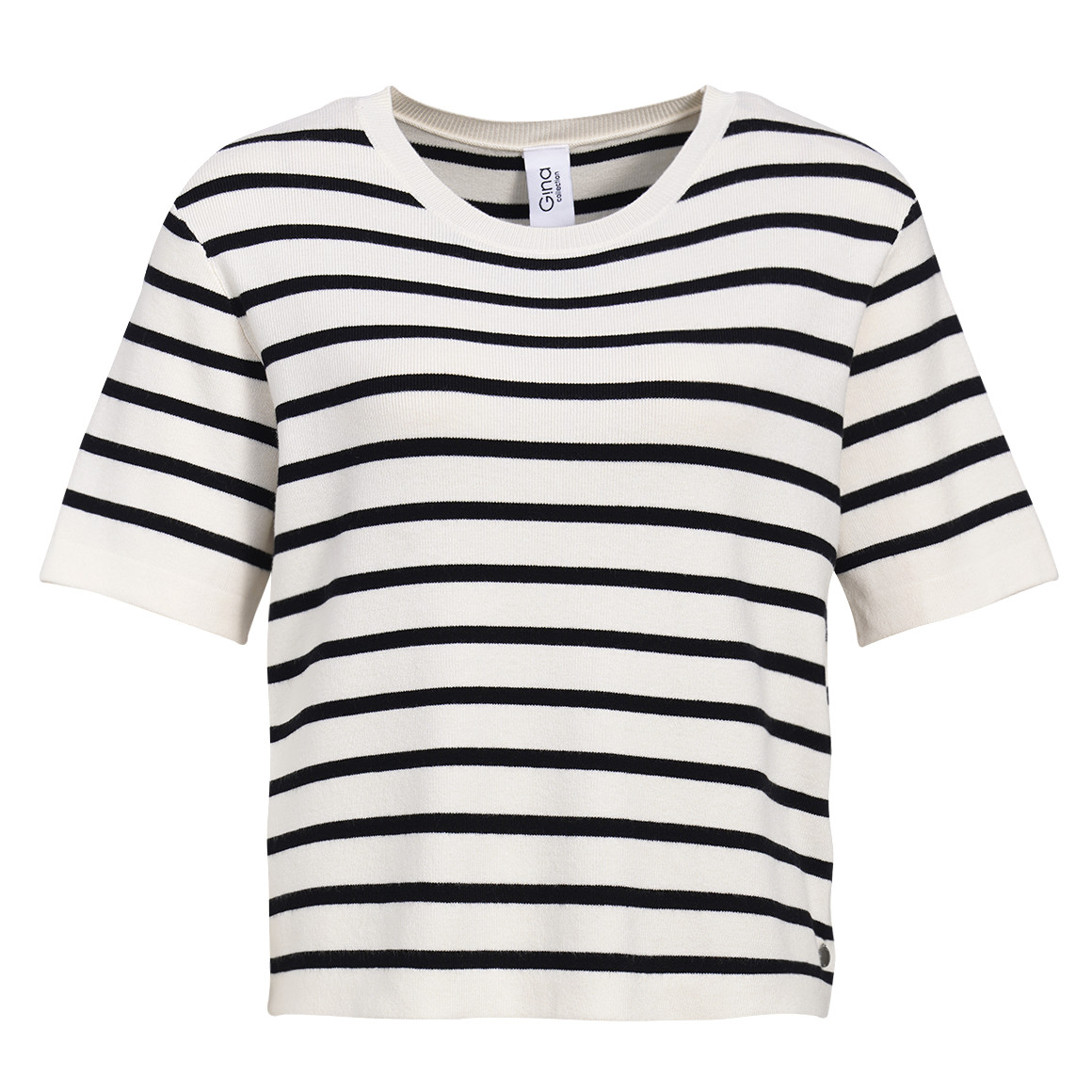 Damen Strickshirt mit kurzen Ärmeln