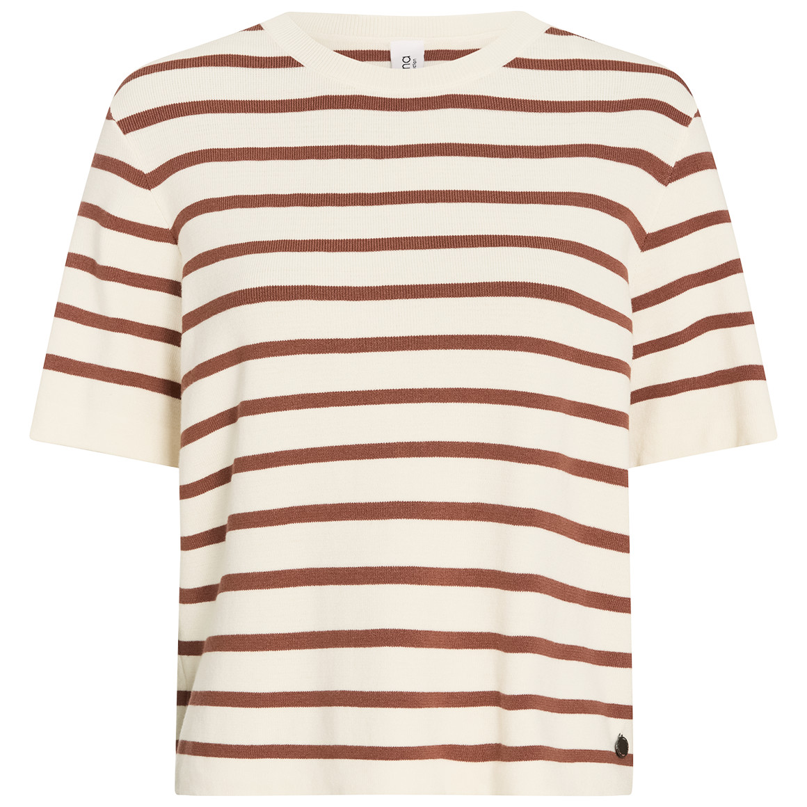 Damen Strickshirt mit kurzen Ärmeln