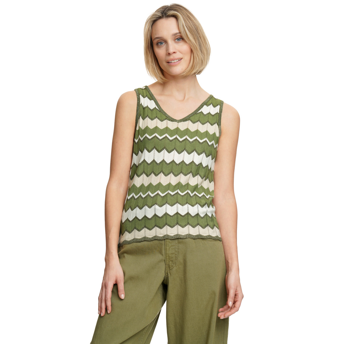 Damen Stricktop mit Effektgarn