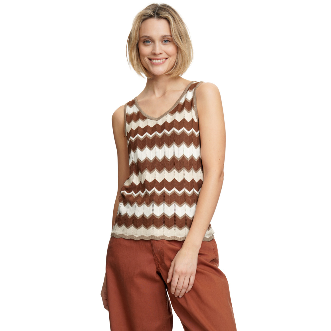 Damen Stricktop mit Effektgarn