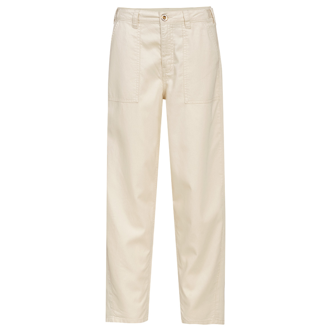 Damen Barrel-Hose aus Leinen-Mix