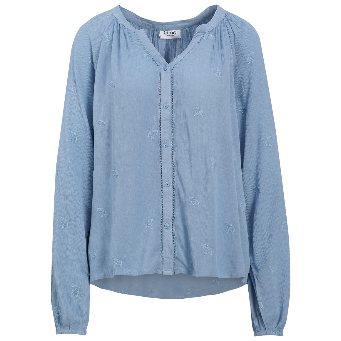 Damen Bluse in Crepp-Optik
