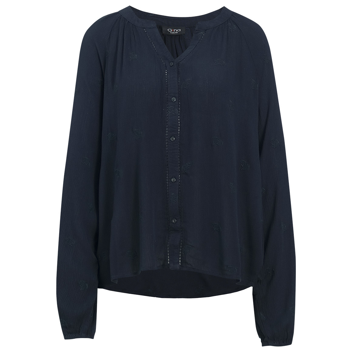Damen Bluse in Crepp-Optik