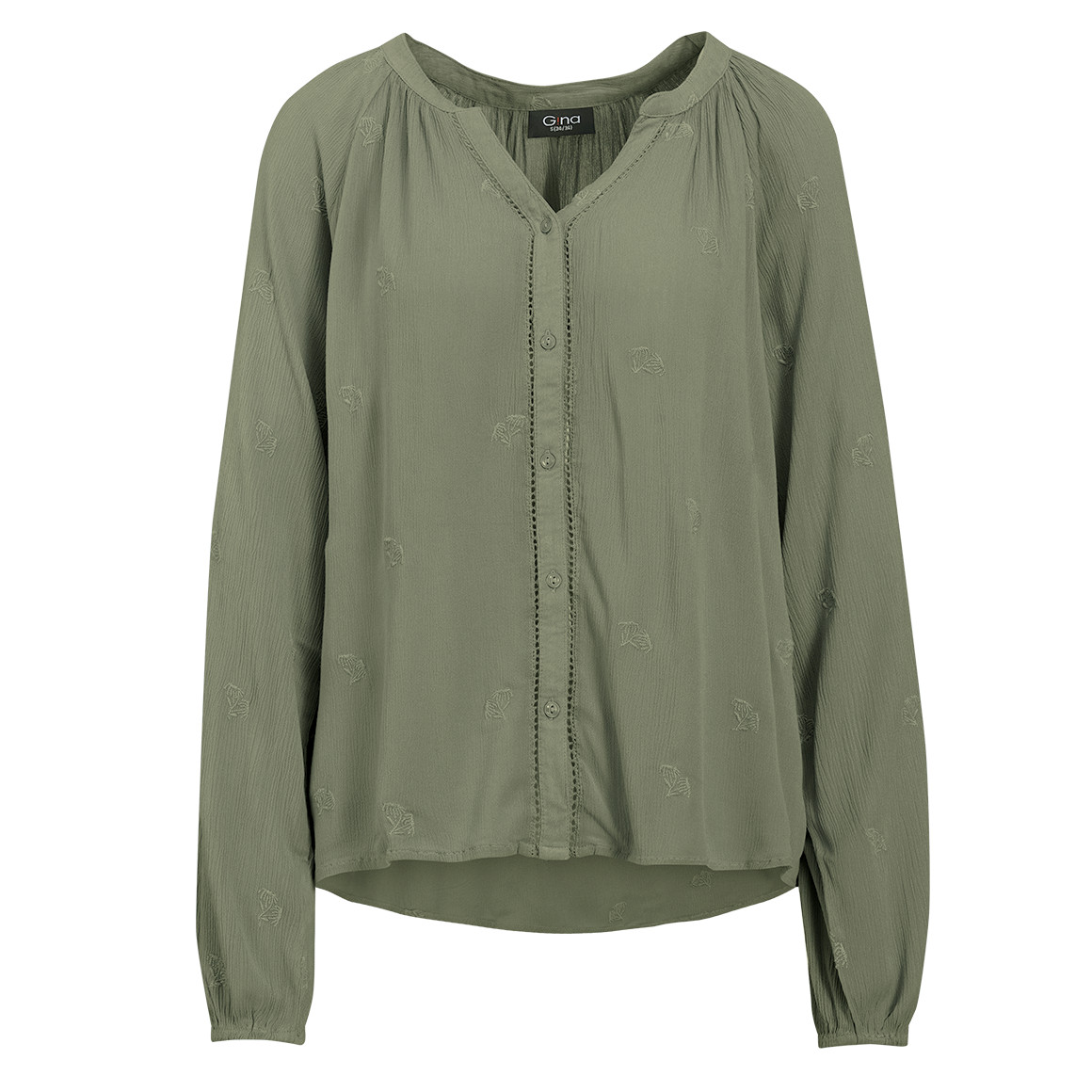 Damen Bluse in Crepp-Optik