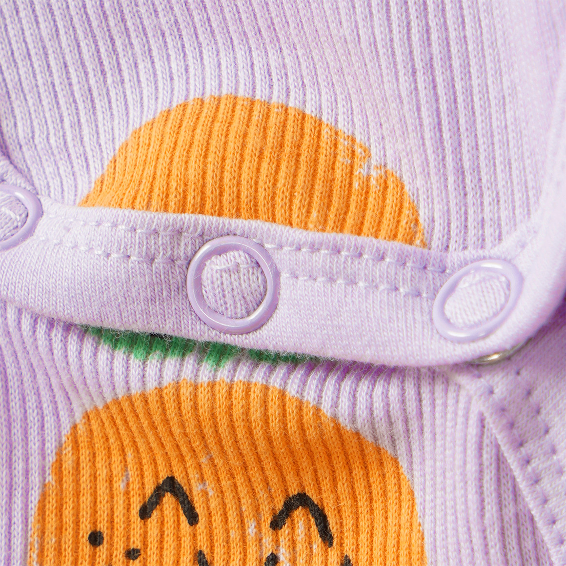 5 Baby Bodys mit Rippstruktur