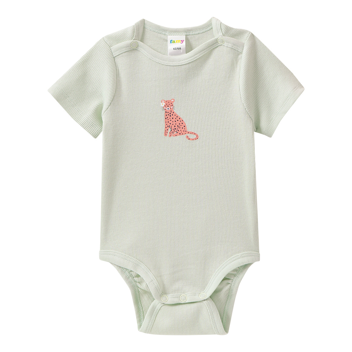 5 Baby Bodys mit Rippstruktur