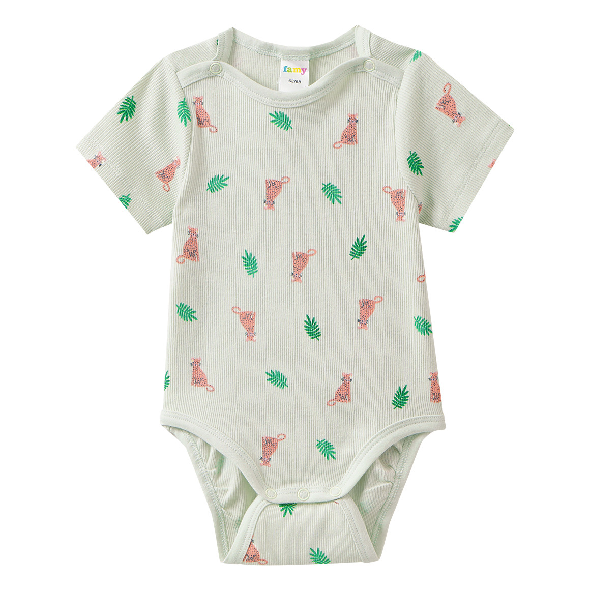 5 Baby Bodys mit Rippstruktur