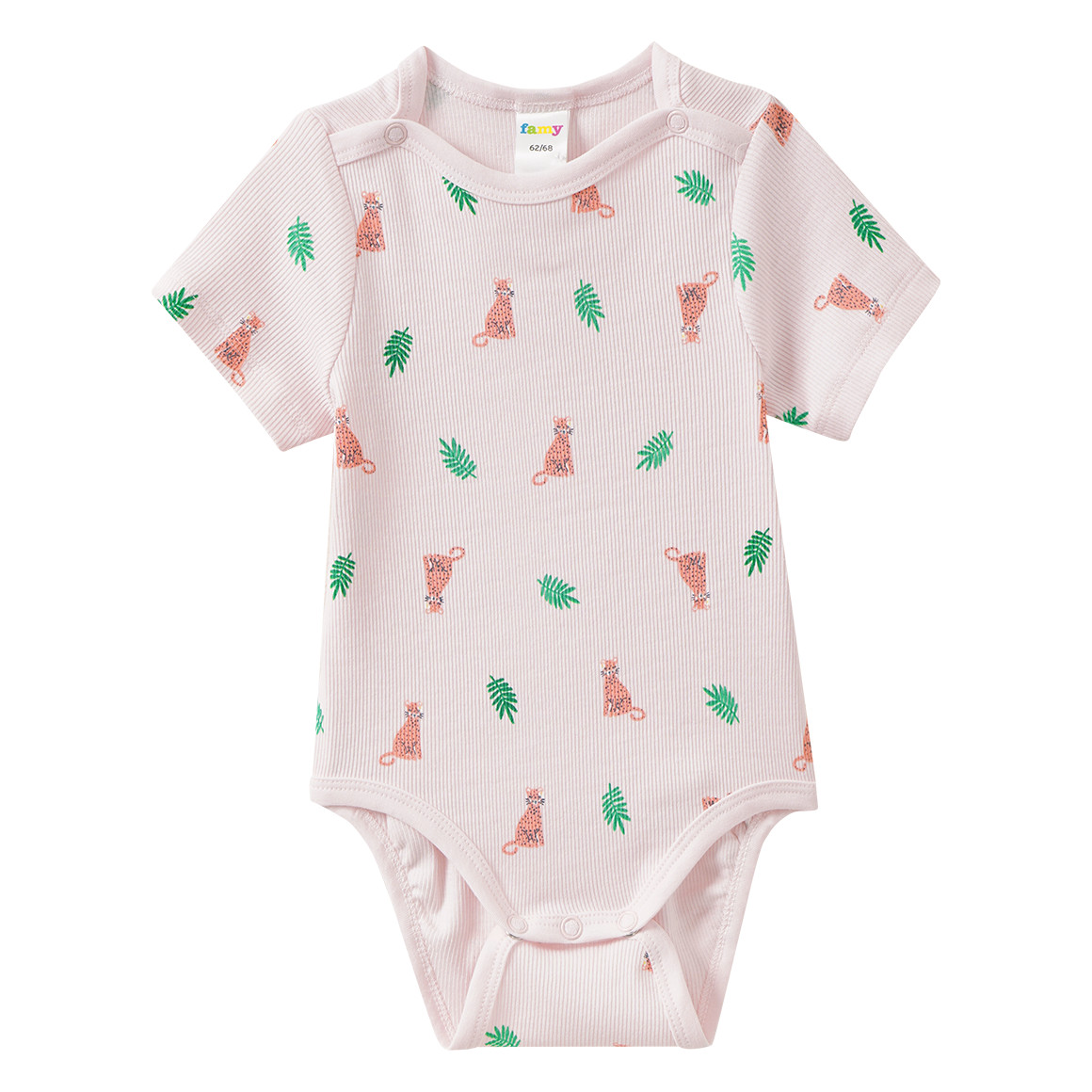 5 Baby Bodys mit Rippstruktur