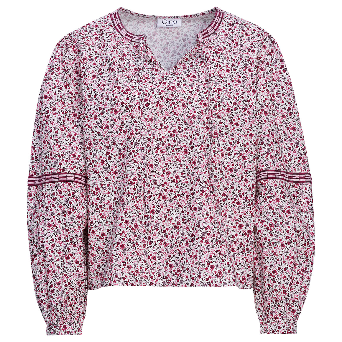 Damen Bluse im Millefleur-Dessin