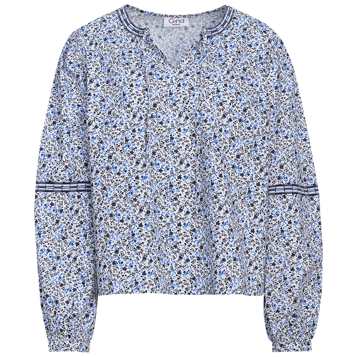 Damen Bluse im Millefleur-Dessin