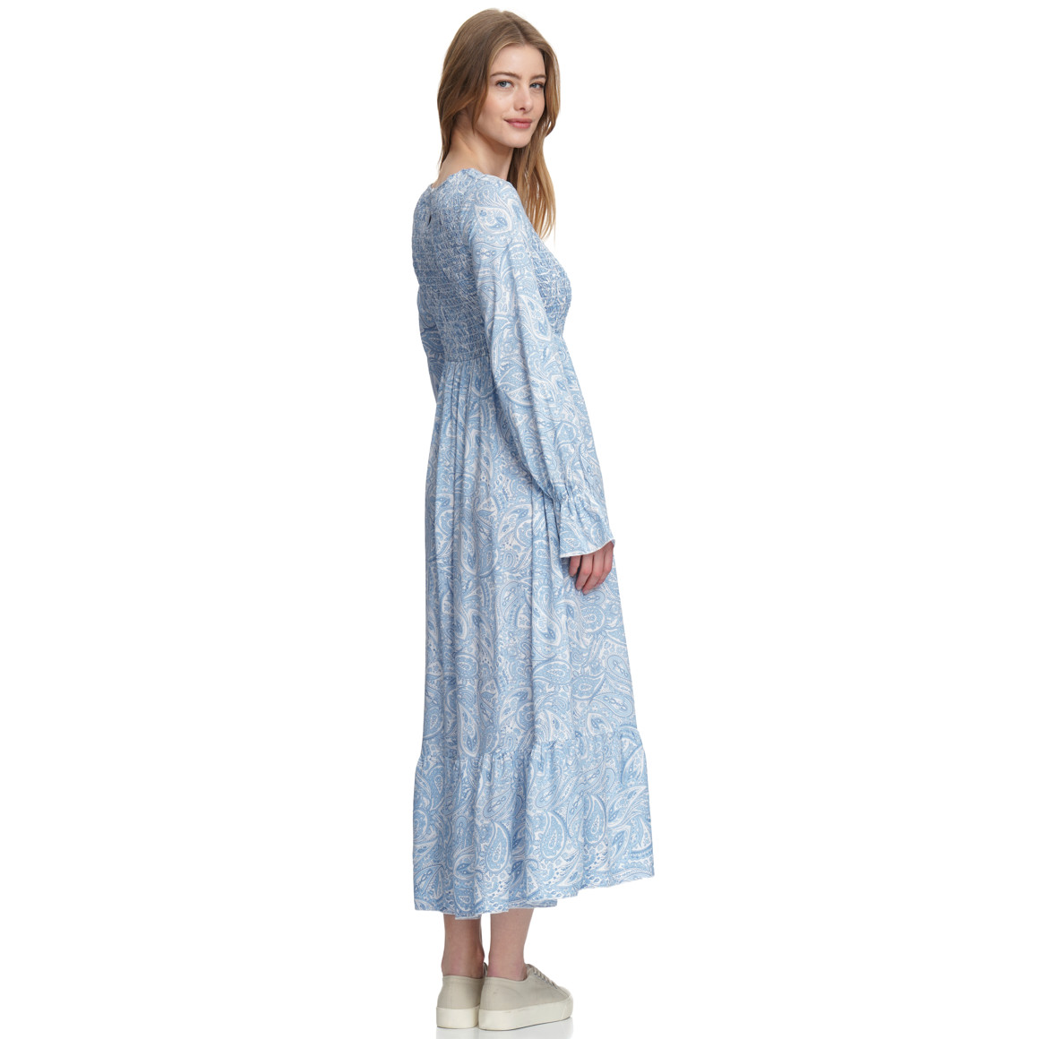 Damen Maxi-Kleid mit Paisley-Muster