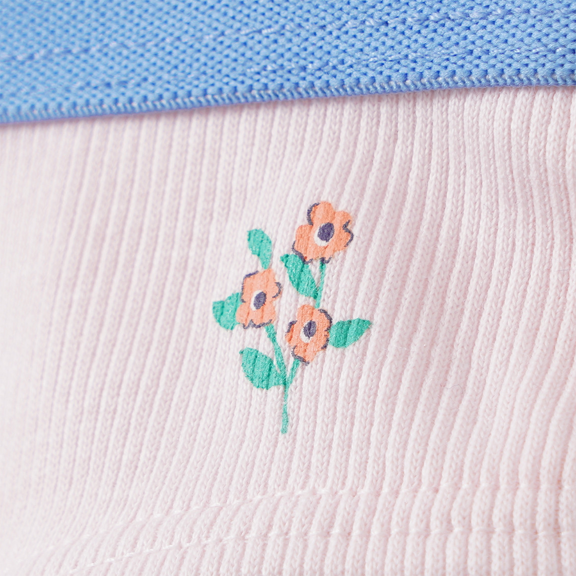 5 Mädchen Slips mit Rippstrukur