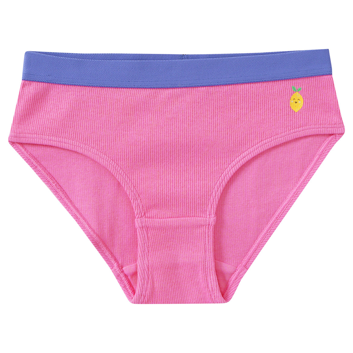 5 Mädchen Slips mit Rippstrukur