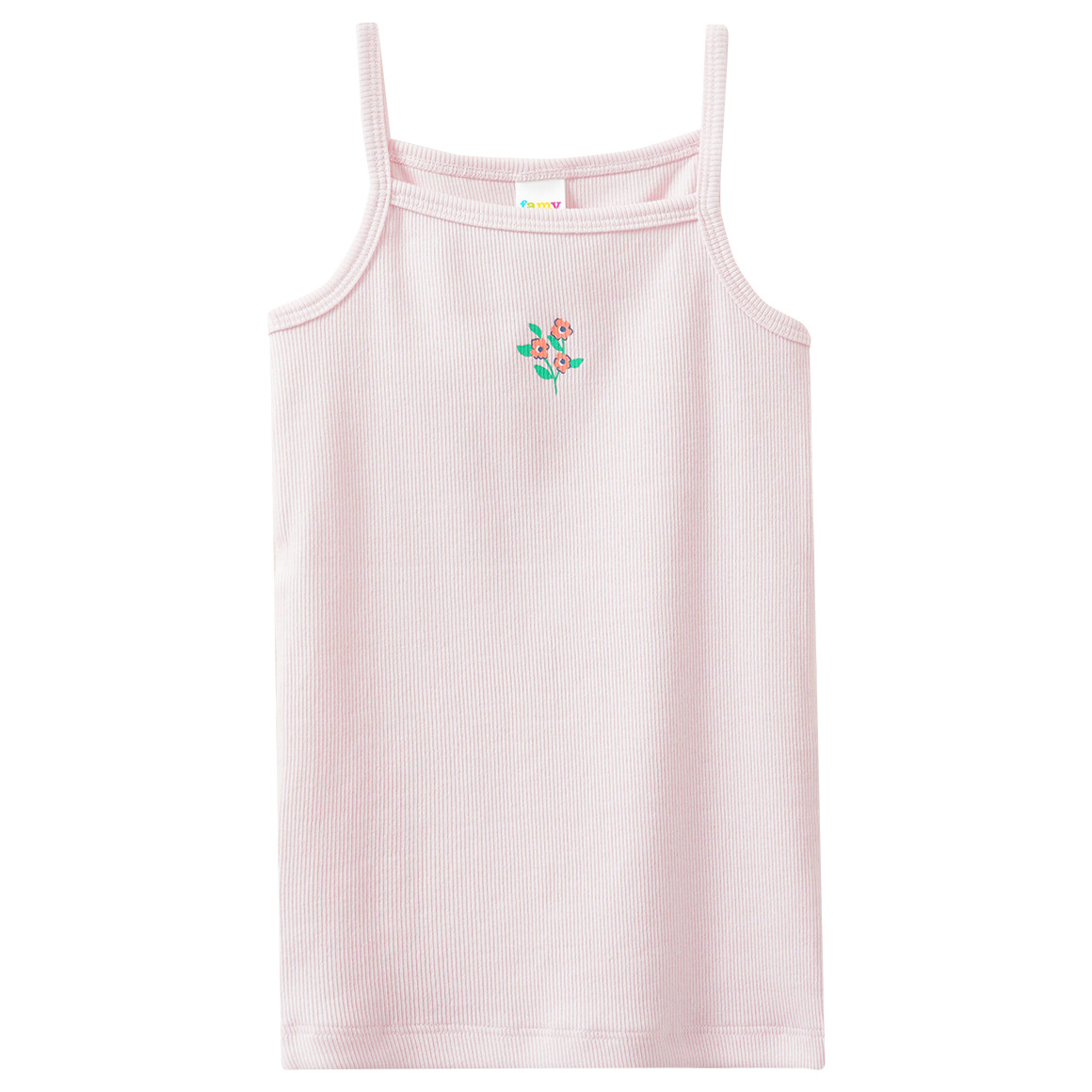 3 Mädchen Unterhemden mit Rippstruktur