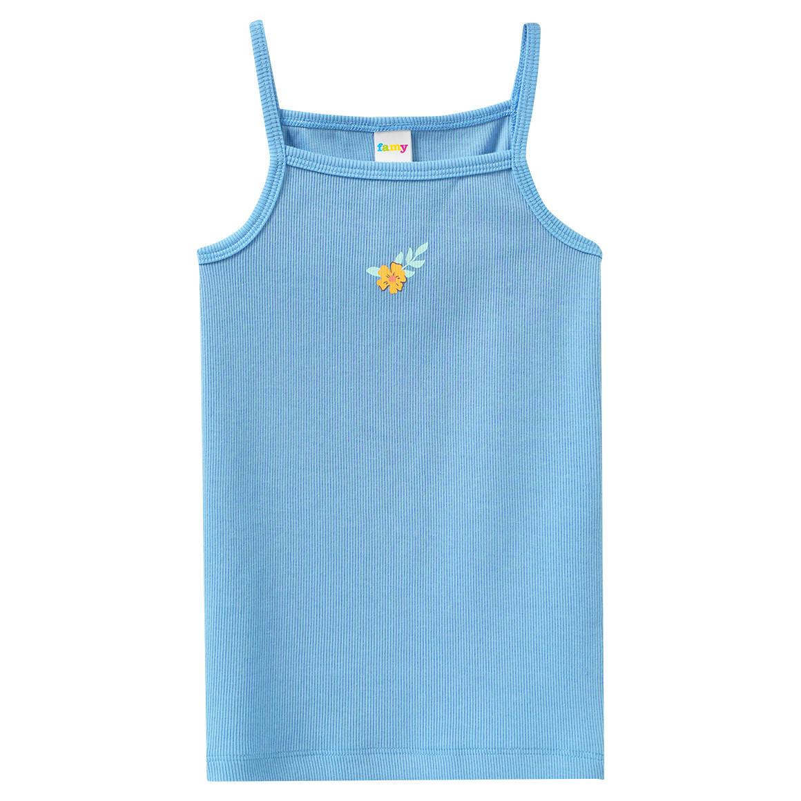 3 Mädchen Unterhemden mit Rippstruktur