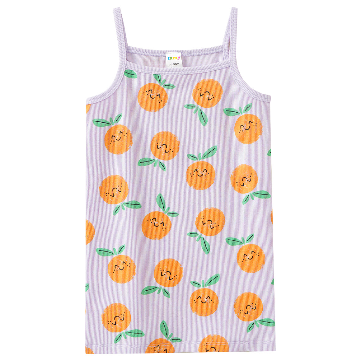 3 Mädchen Unterhemden mit Rippstruktur