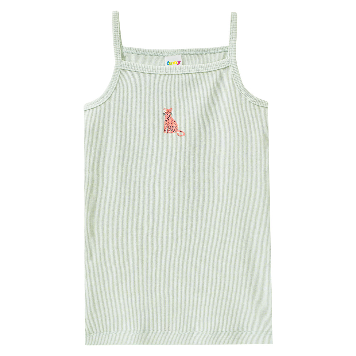 3 Mädchen Unterhemden mit Rippstruktur