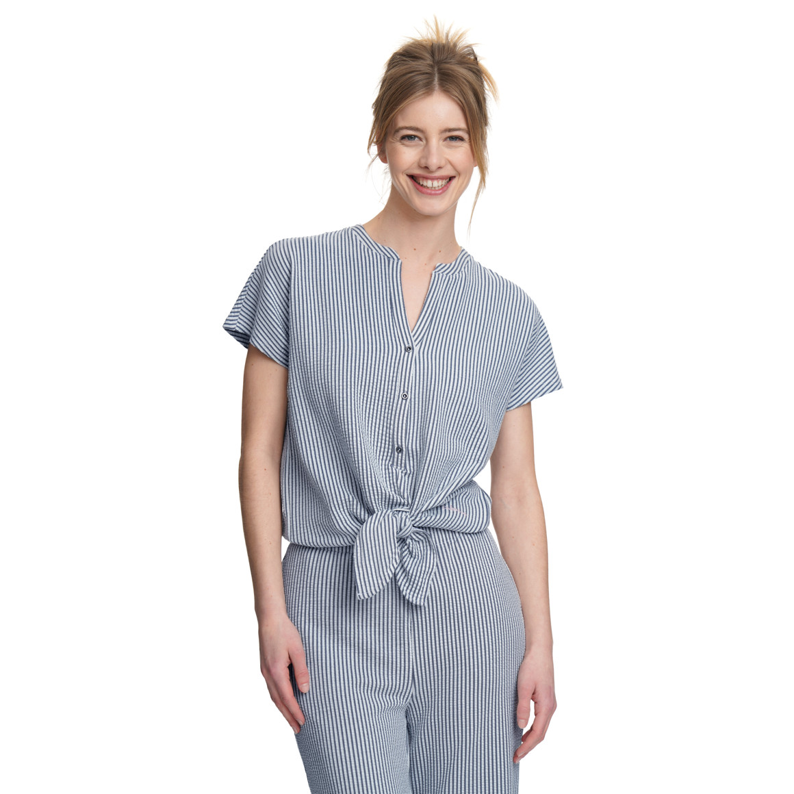 Damen Bluse im Streifen-Look