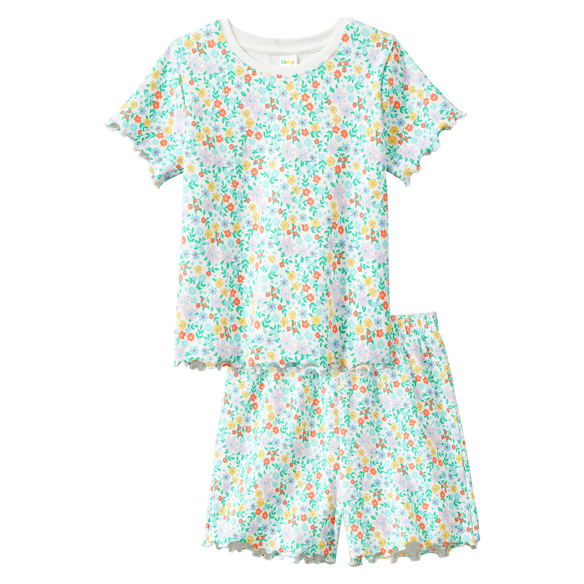 Mädchen Shorty mit Rippstruktur