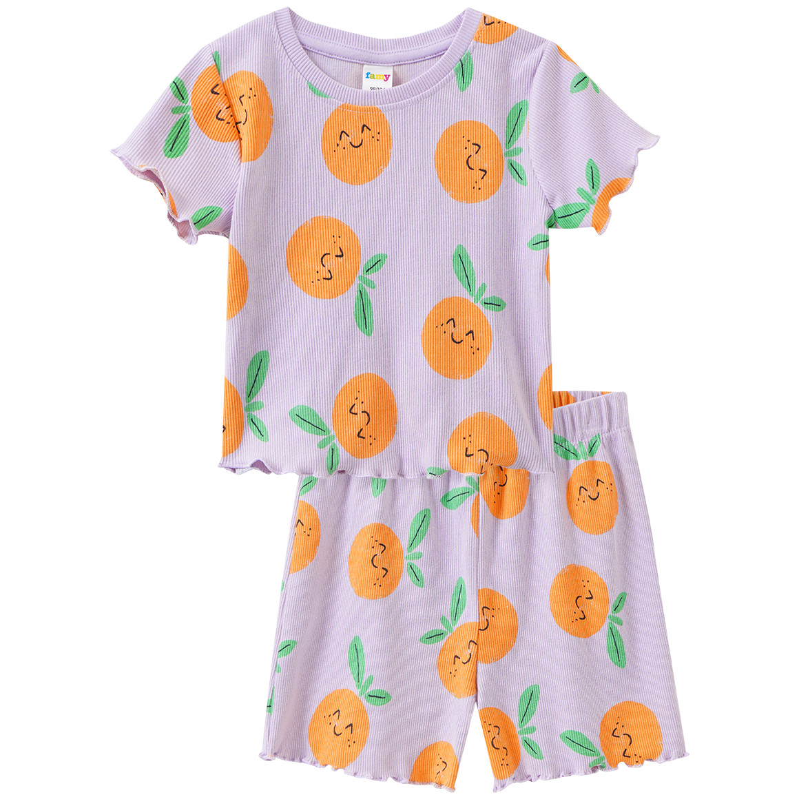 Mädchen Shorty mit Rippstruktur