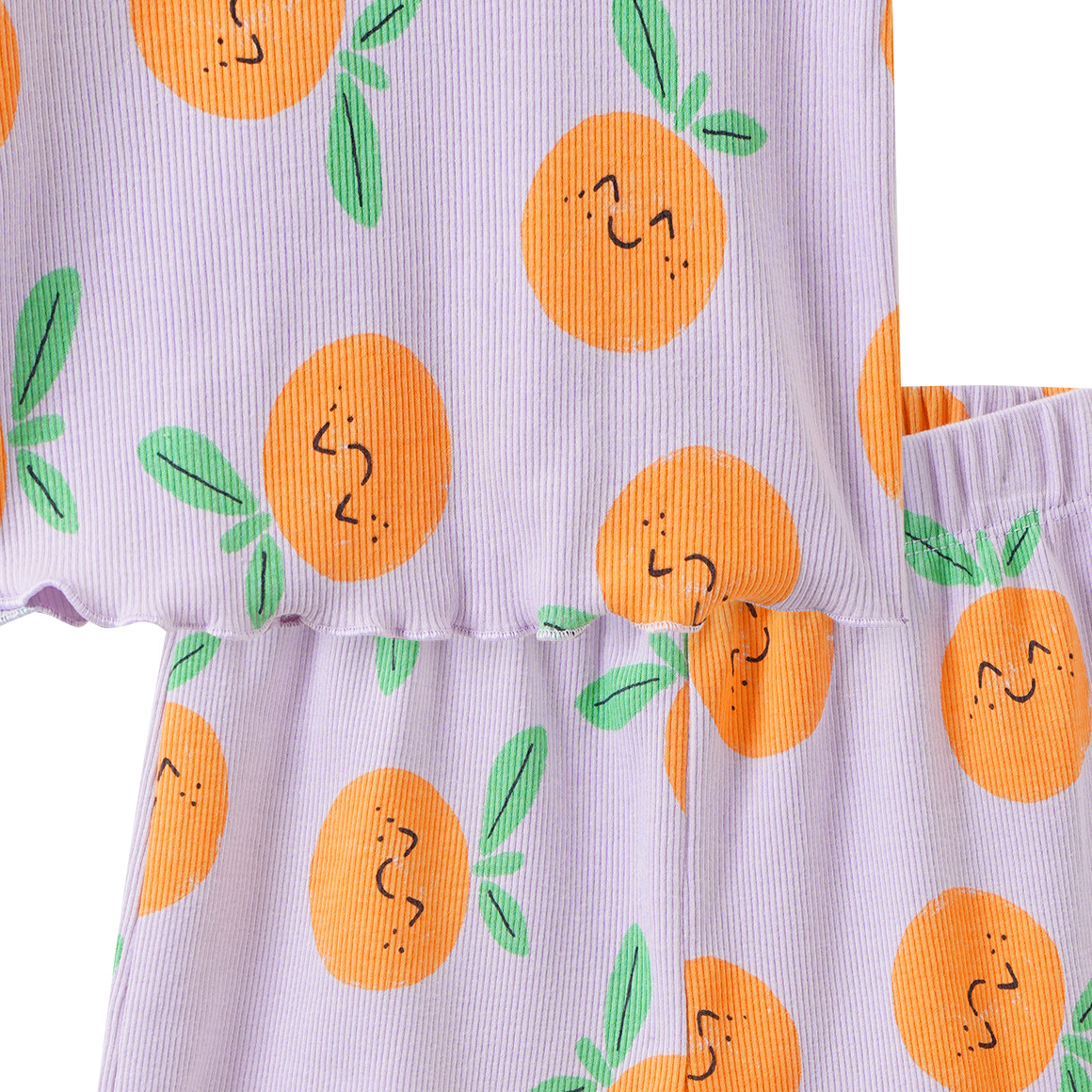 Mädchen Shorty mit Rippstruktur