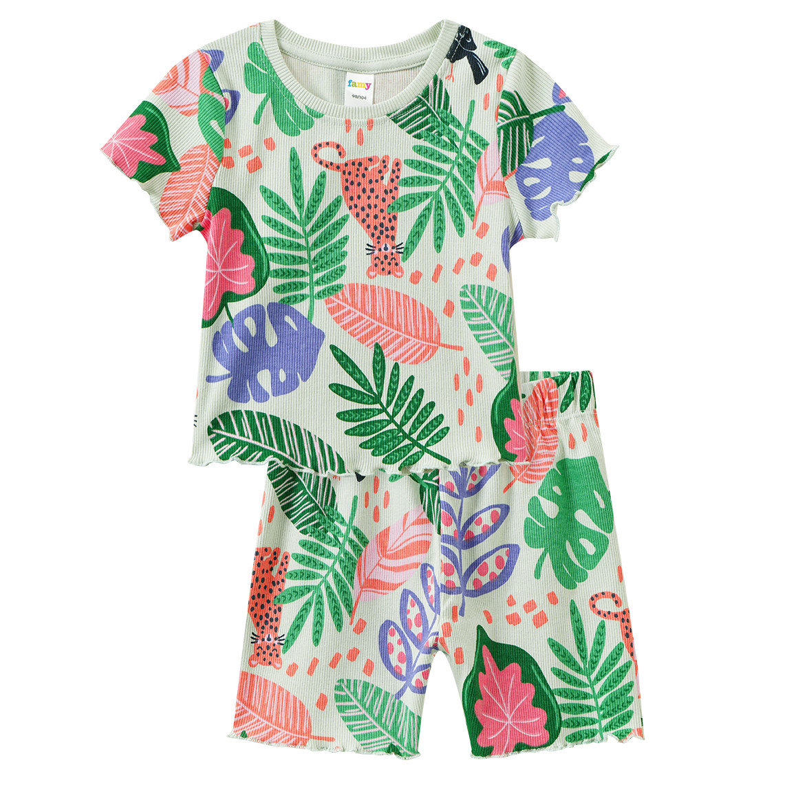 Mädchen Shorty mit Rippstruktur