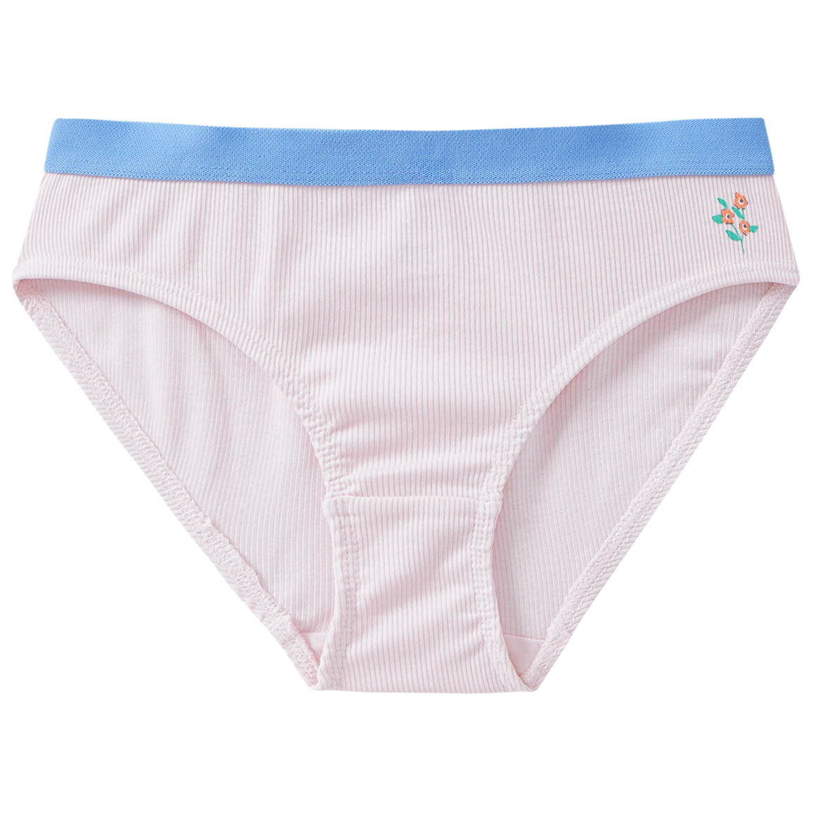 5 Mädchen Slips mit Rippstrukur