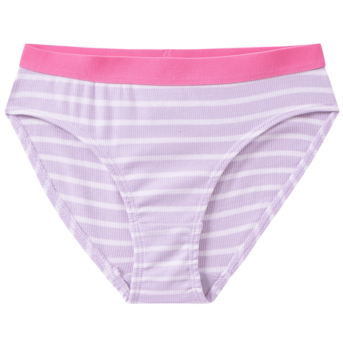 5 Mädchen Slips mit Rippstrukur