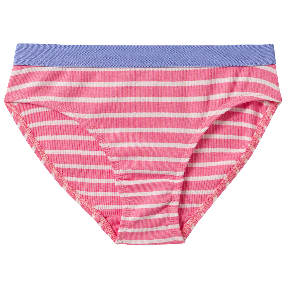 5 Mädchen Slips mit Rippstrukur