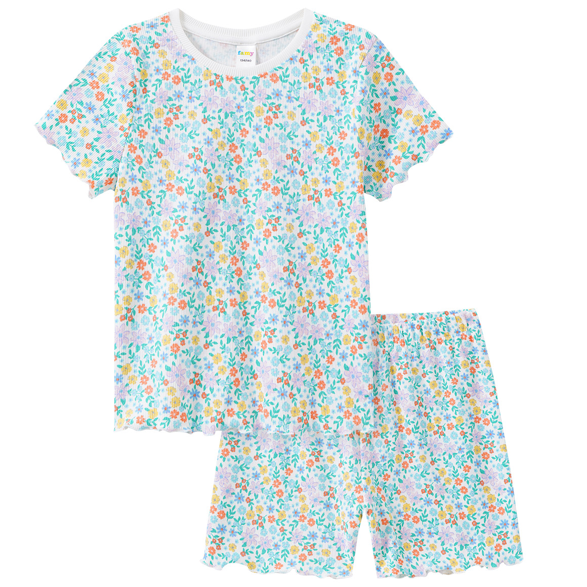 Mädchen Shorty mit Rippstruktur