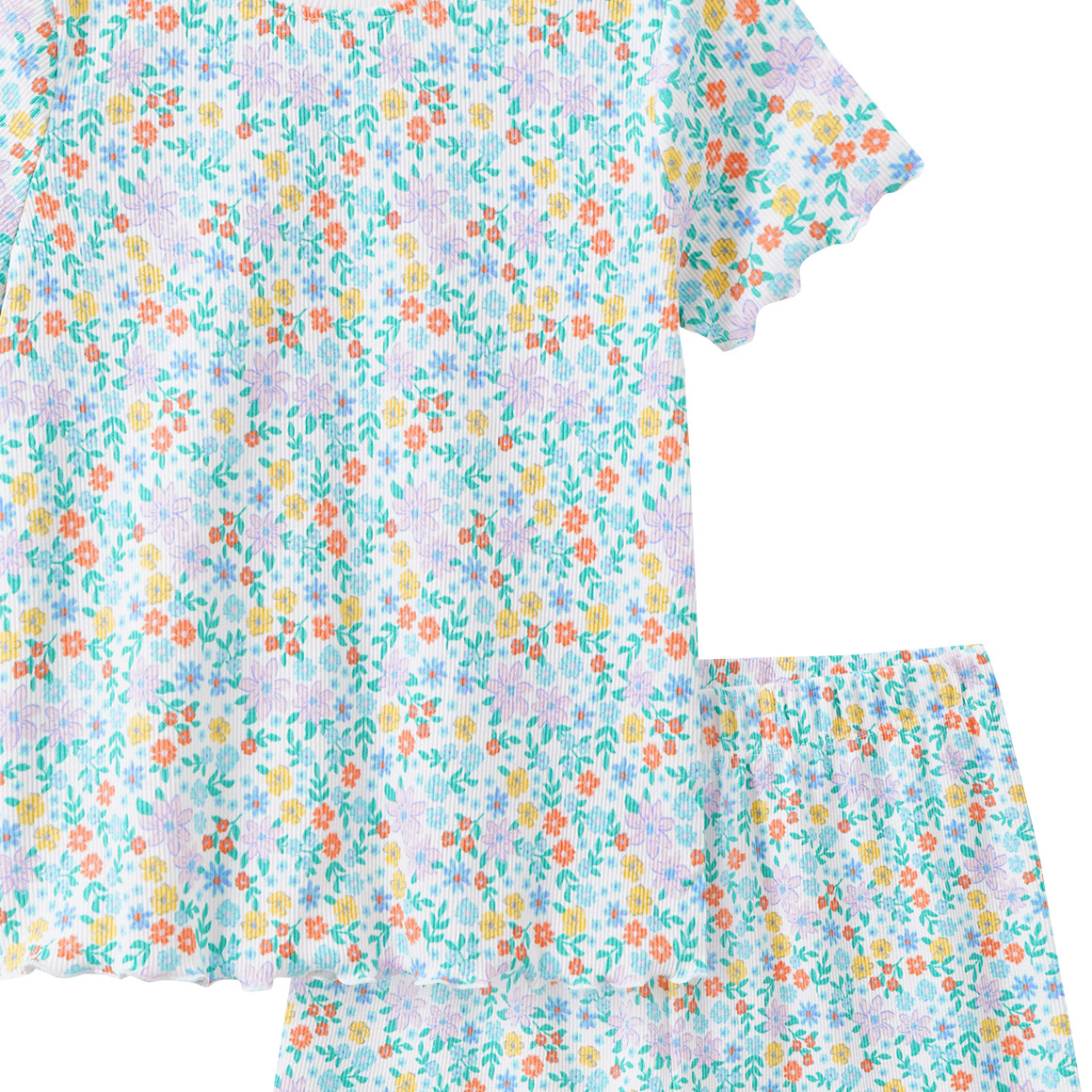 Mädchen Shorty mit Rippstruktur