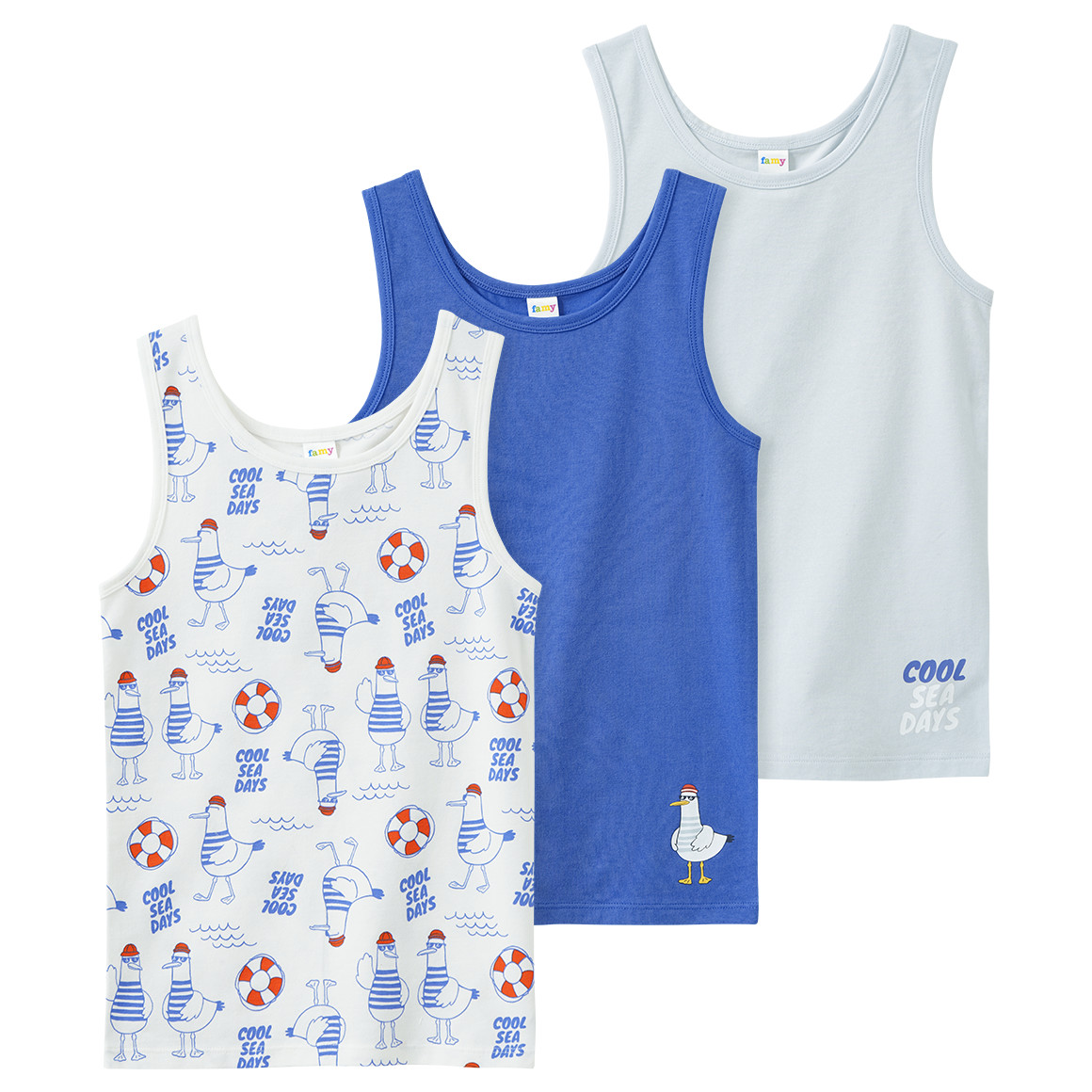 3 Jungen Unterhemden im Set