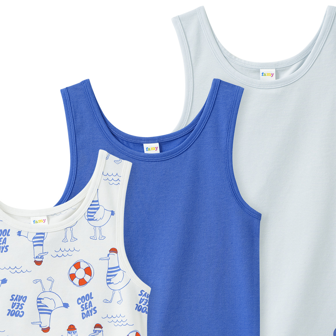 3 Jungen Unterhemden im Set