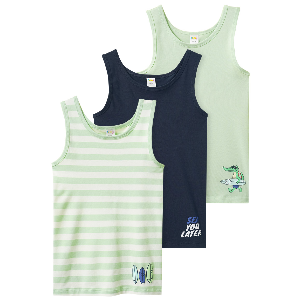 3 Jungen Unterhemden im Set