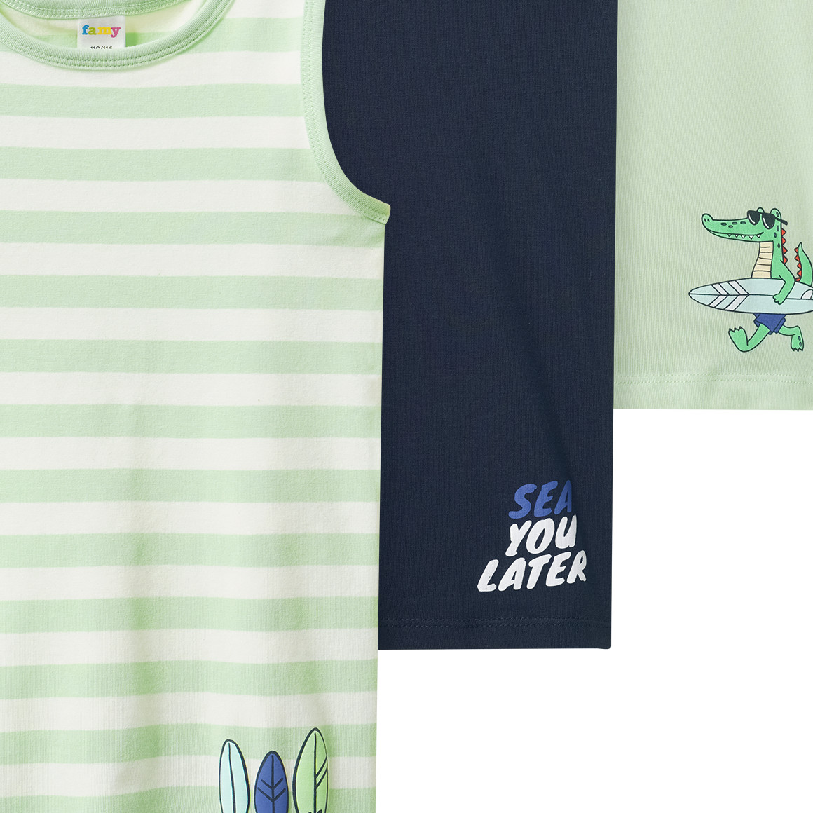 3 Jungen Unterhemden im Set