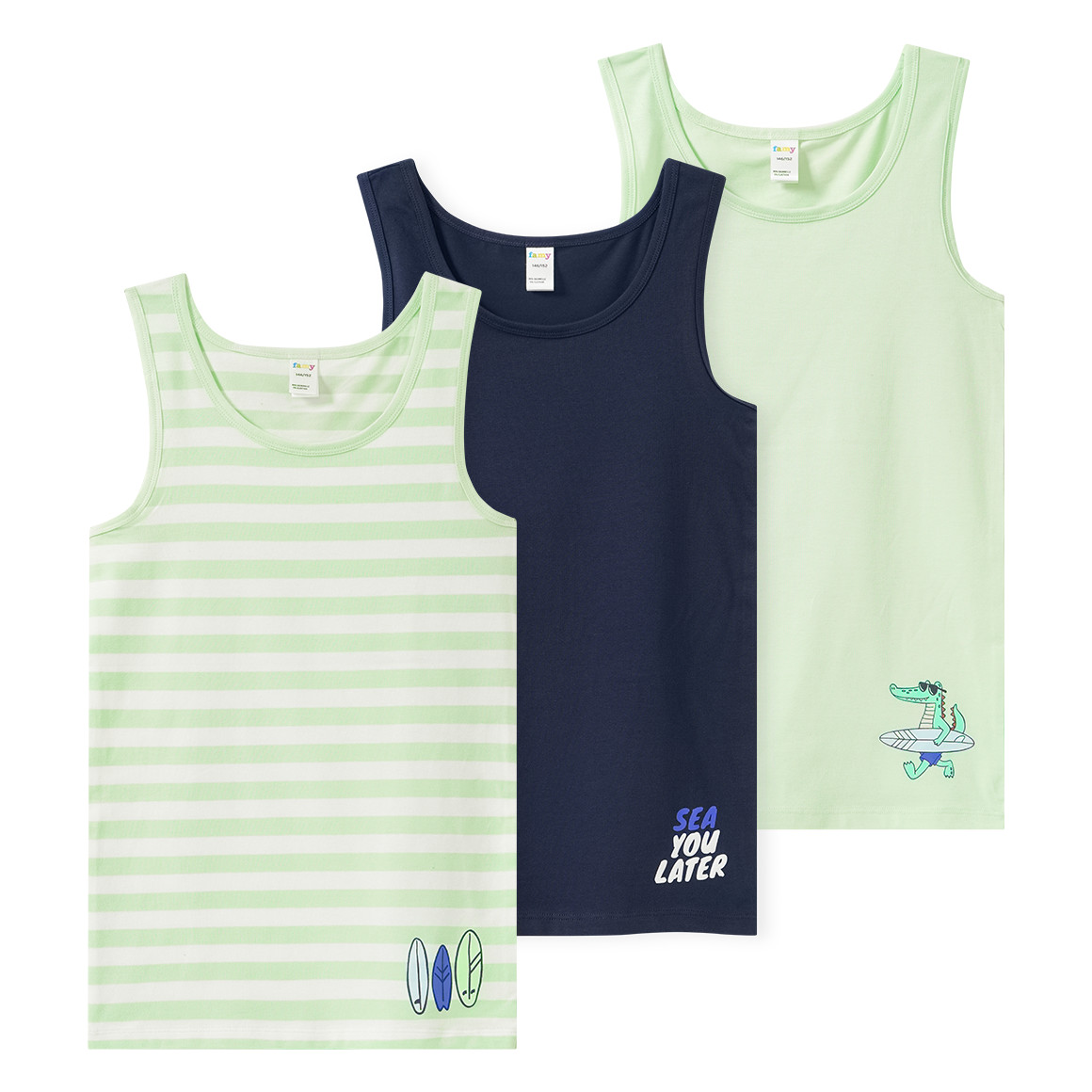 3 Jungen Unterhemden im Set