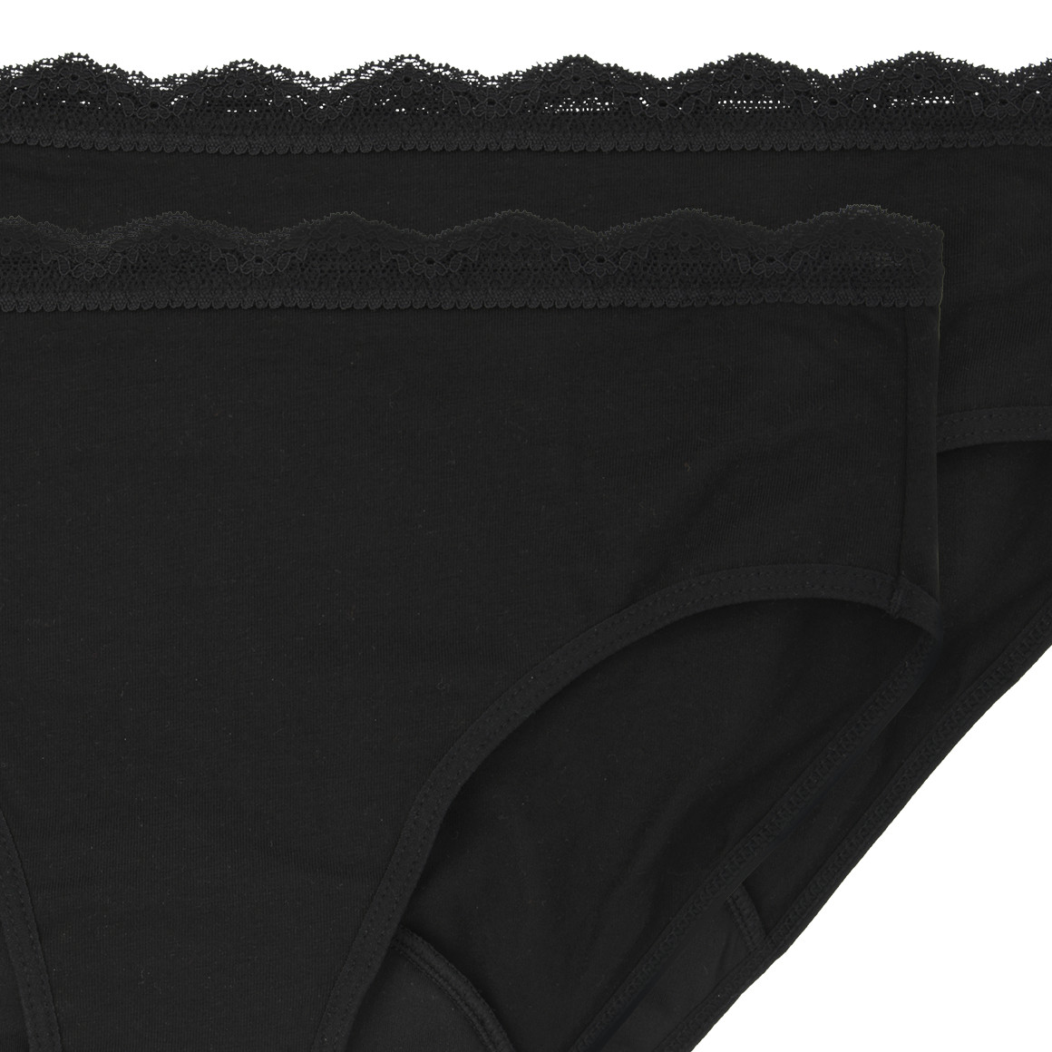 2 Damen Perioden-Slips mit Spitze