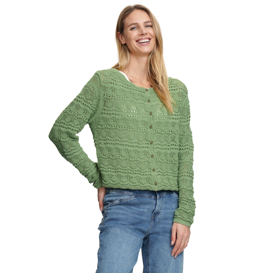 Damen Strickjacke mit Bio-Baumwolle
