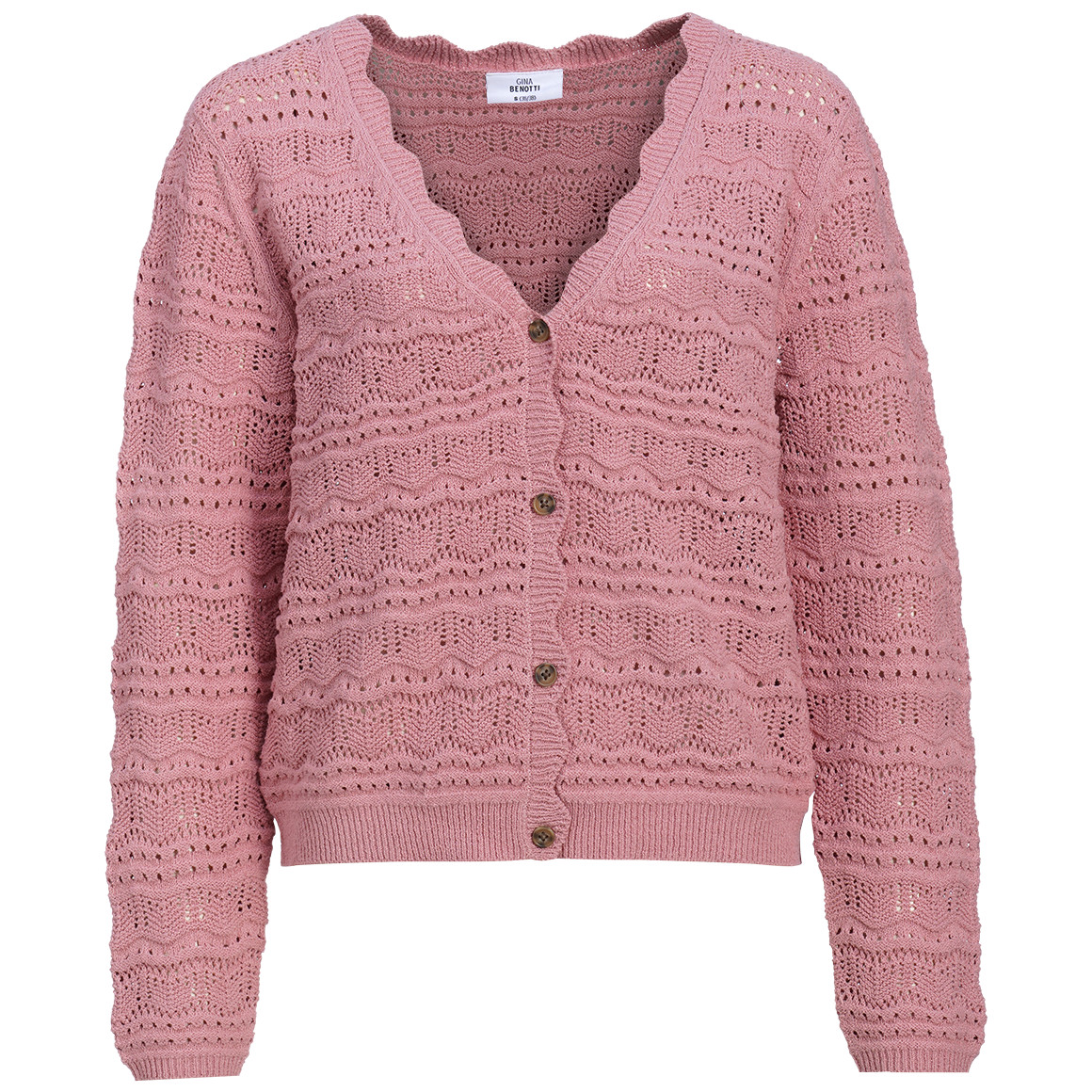 Damen Strickjacke mit Knopfleiste