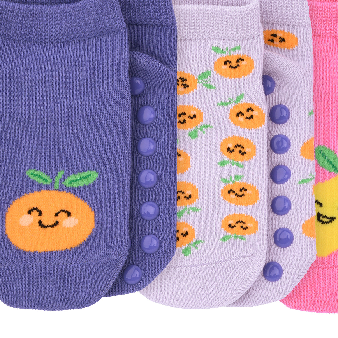 3 Baby Sneaker-Socken mit ABS-Noppen