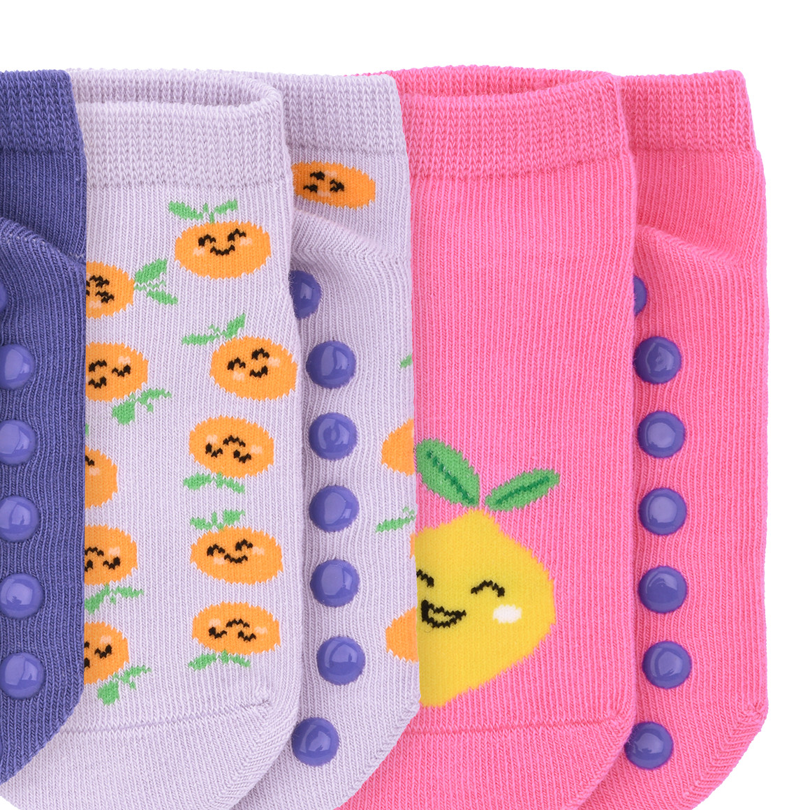 3 Baby Sneaker-Socken mit ABS-Noppen