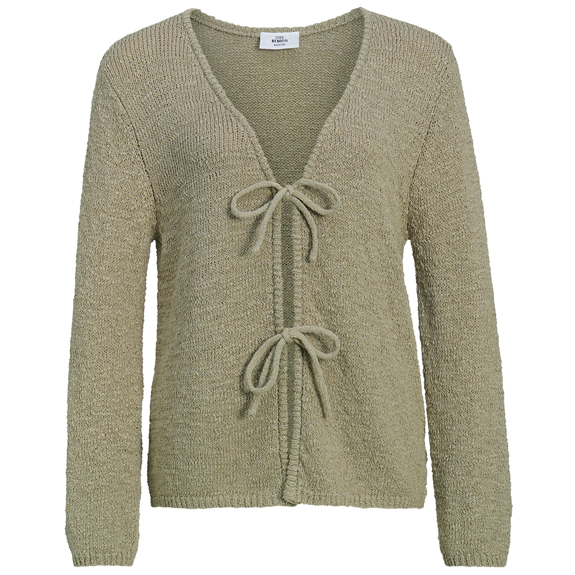 Damen Strickjacke mit Bindebändern