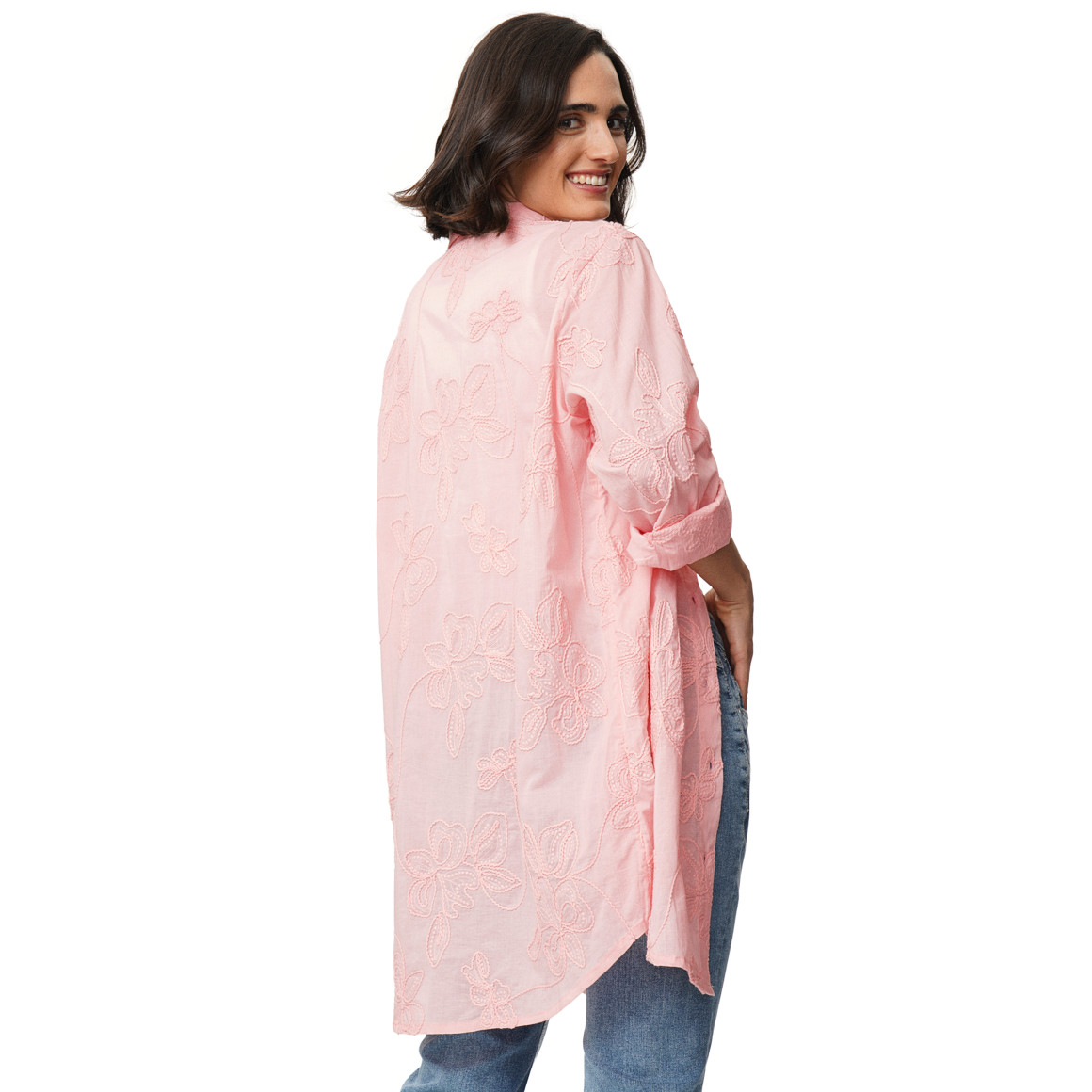 Damen Bluse mit Stickerei