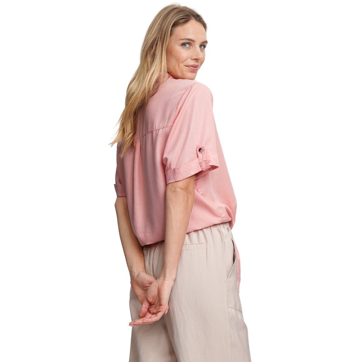 Damen Bluse mit Knotendetail