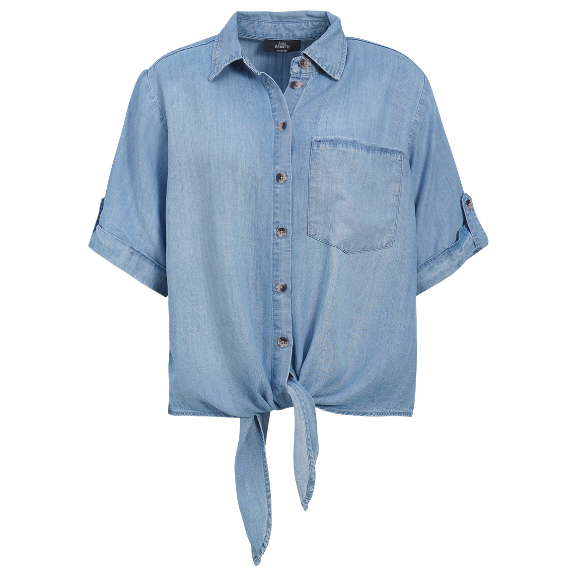 Damen Bluse mit Knotendetail